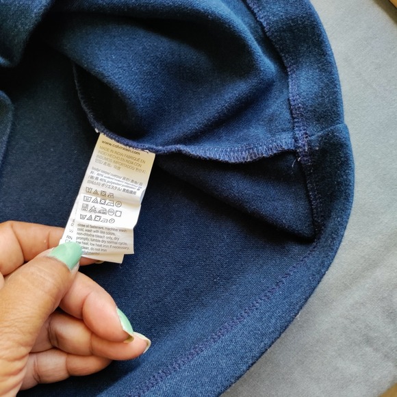 Calvin Klein Sweater Men XXL Blue Logo Long Sleeve 1/4 Zip Mock Neck Outdoor Y2K - Picture 9 of 14